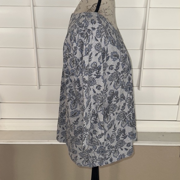 Pure Jill J Jill Kalamkari Print Knit Top 100% Organic Cotton - Picture 5 of 13